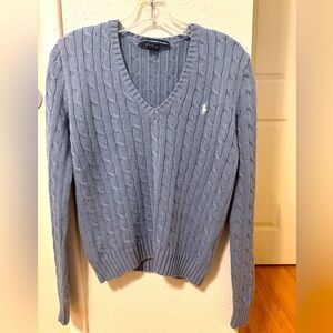 Ralph Lauren sport cable-knit V-neck sweater